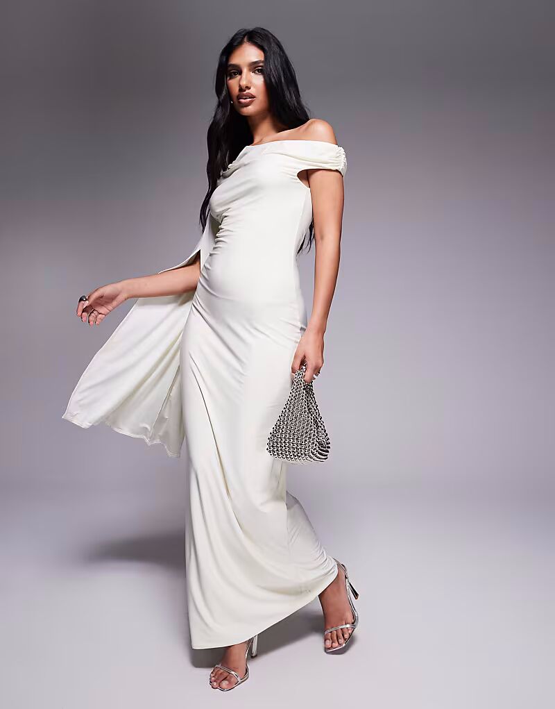 Fashionkilla облегающее платье макси на одно плечо с увеличенными рукавами в цвете «кремовый» 
Fashionkilla облегающее платье макси на одно плечо с увеличенными рукавами в цвете «кремовый»