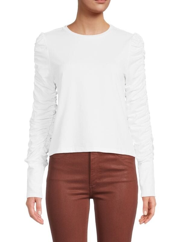 Топ Walter Baker с рюшами на рукавах, белый
Топ Walter Baker с рюшами на рукавах, белый