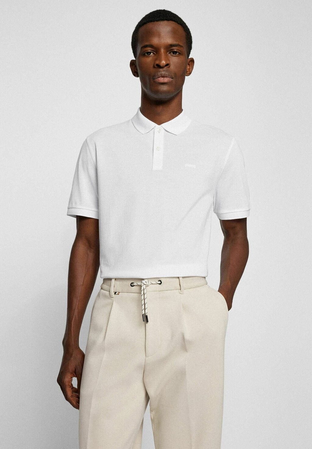 Рубашка-поло PALLAS BOSS, цвет weiss 
Рубашка-поло PALLAS BOSS, цвет weiss