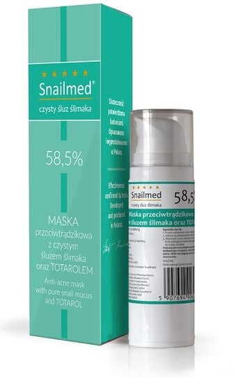 Ночная маска против прыщей 30 мл Snailmed с чистой слизью улитки
Ночная маска против прыщей 30 мл Snailmed с чистой слизью улитки