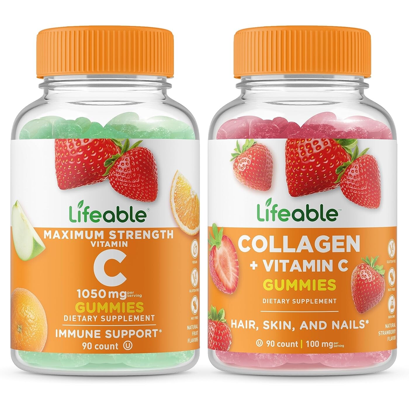 Набор витаминов Lifeable Vitamin C 1050 mg & Collagen + Vitamin C, 2 предмета, 90 таблеток
Набор витаминов Lifeable Vitamin C 1050 mg & Collagen + Vitamin C, 2 предмета, 90 таблеток
