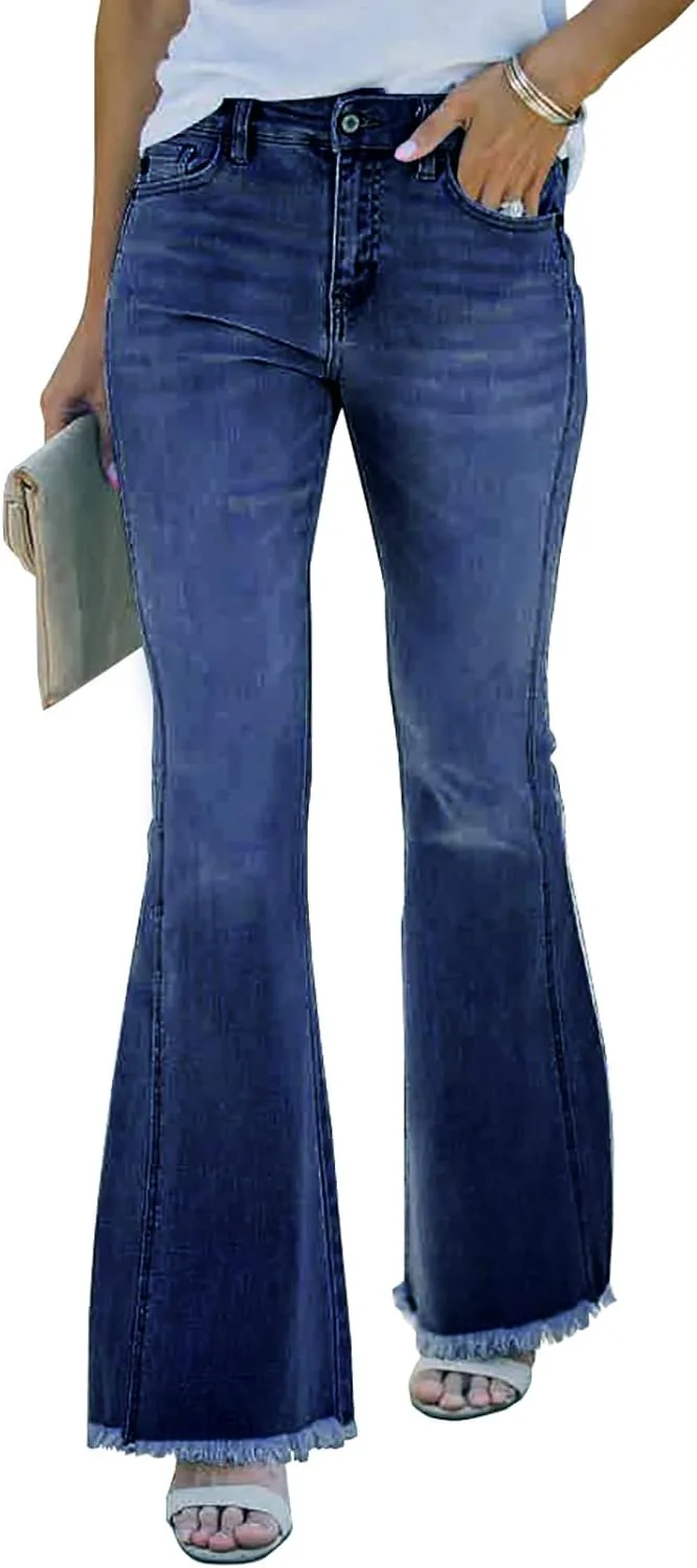 Necooer женские расклешенные джинсы с классическим клешем и рваным краем
Necooer женские расклешенные джинсы с классическим клешем и рваным краем