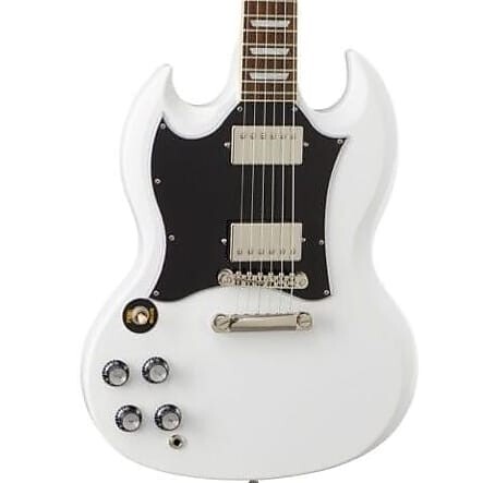 Стандартная электрогитара Epiphone SG, для левшей — альпийский белый SG Standard Left-Handed
Стандартная электрогитара Epiphone SG, для левшей — альпийский белый SG Standard Left-Handed