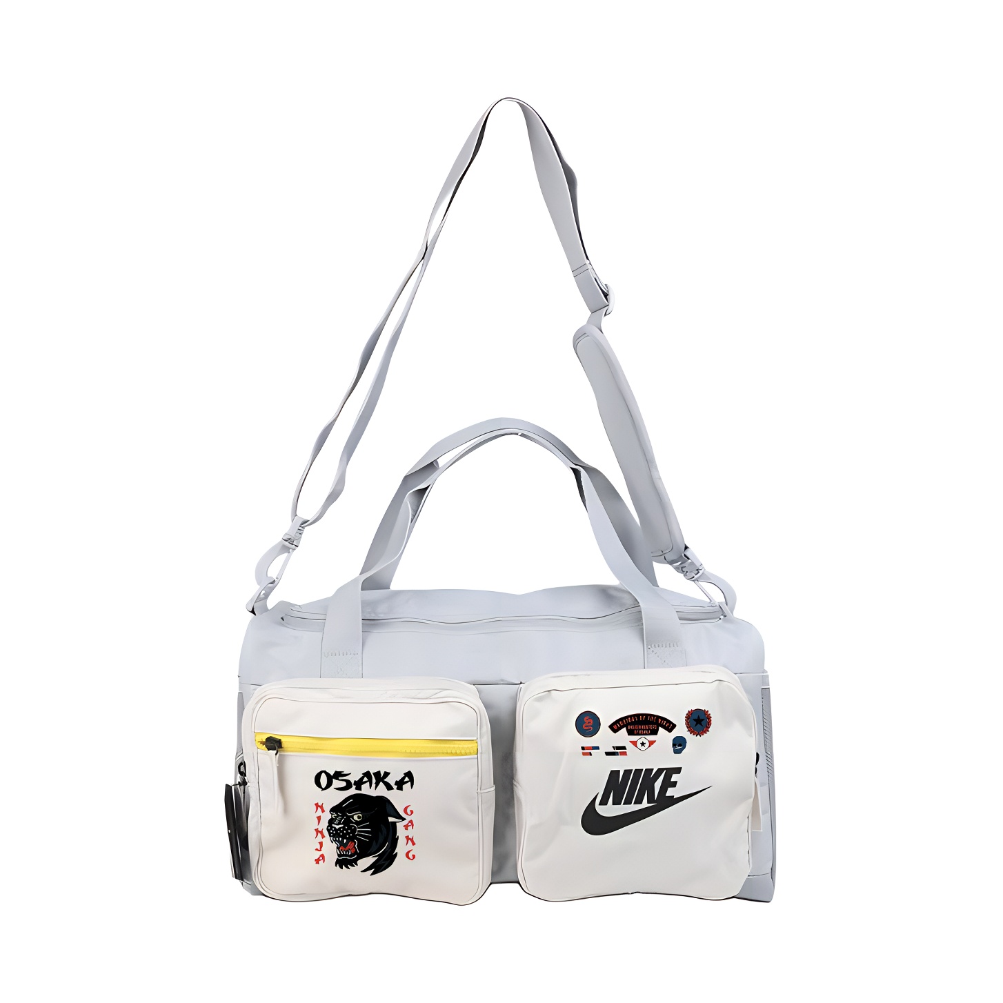 Nike Тканевая дорожная сумка унисекс светло-дымчато-серый, Black Panther
Nike Тканевая дорожная сумка унисекс светло-дымчато-серый, Black Panther