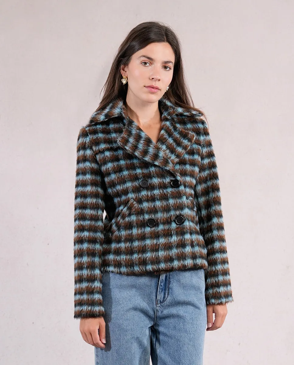 Женское пальто с длинными рукавами в клетку Molly Bracken, темно-коричневый
Женское пальто с длинными рукавами в клетку Molly Bracken, темно-коричневый