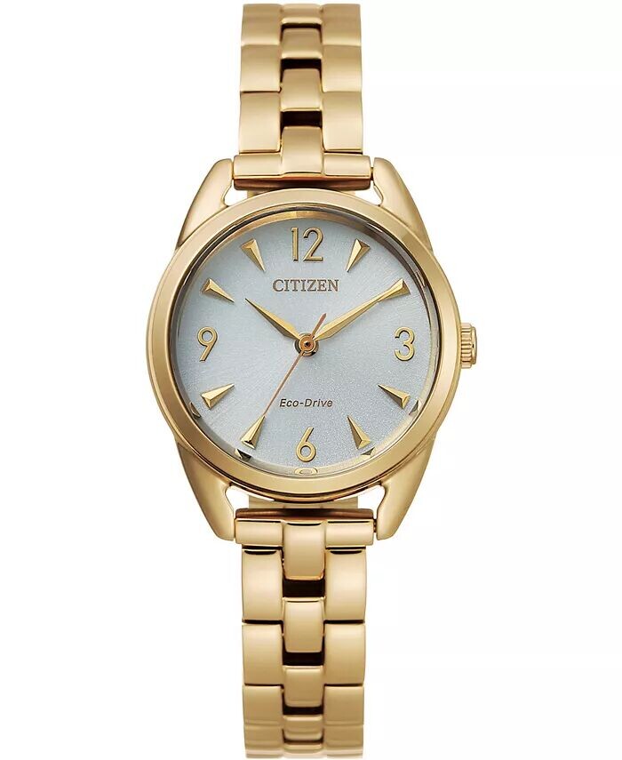 Женские золотистые часы Drive From Eco-Drive с браслетом из нержавеющей стали, 27 мм Citizen
Женские золотистые часы Drive From Eco-Drive с браслетом из нержавеющей стали, 27 мм Citizen