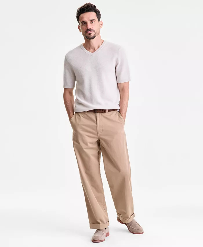 Мужская футболка-свитер классического кроя из 100% кашемира с V-образным вырезом Club Room, серый
Мужская футболка-свитер классического кроя из 100% кашемира с V-образным вырезом Club Room, серый