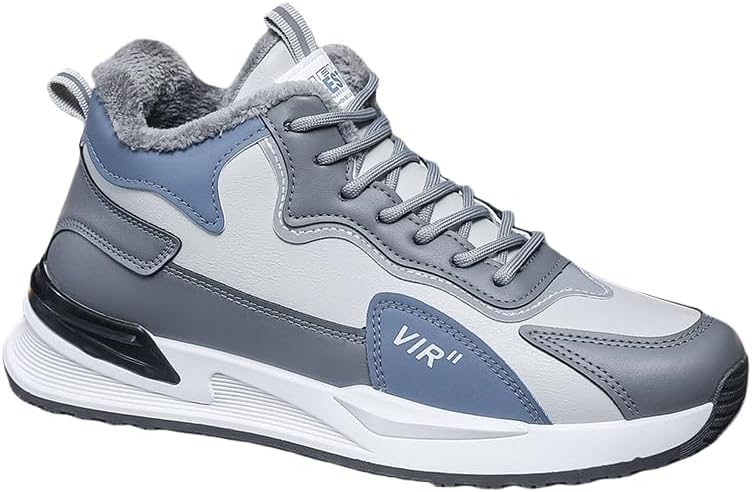 Мужские модные спортивные кроссовки - теплые кроссовки на шнуровке с толстой подошвой из хлопка и ПВХ-подошвой - искусственная плюшевая подкладка - подходят для повседневного ношения зимой Spkfhd, серый
Мужские модные спортивные кроссовки - теплые кроссовки на шнуровке с толстой подошвой из хлопка и ПВХ-подошвой - искусственная плюшевая подкладка - подходят для повседневного ношения зимой Spkfhd, серый