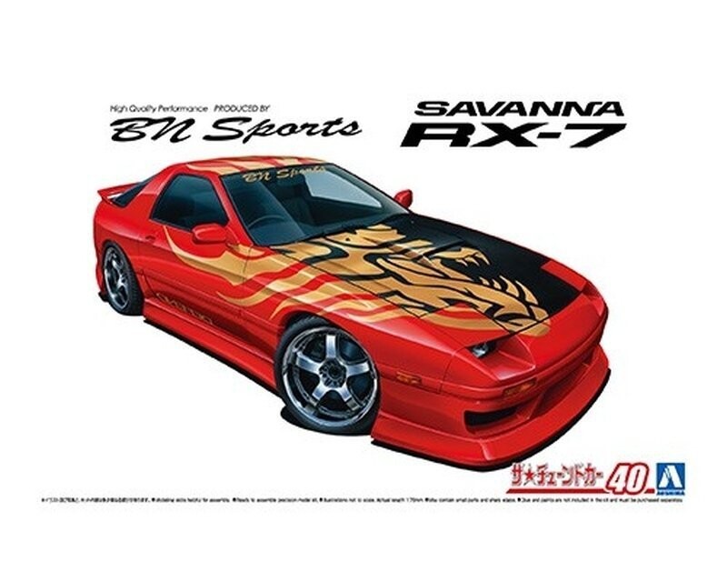 Aoshima 06150 1/24 TC#40 BNSports FC3S RX-7 '89 (Mazda) Inna marka 
Aoshima 06150 1/24 TC#40 BNSports FC3S RX-7 '89 (Mazda) Inna marka