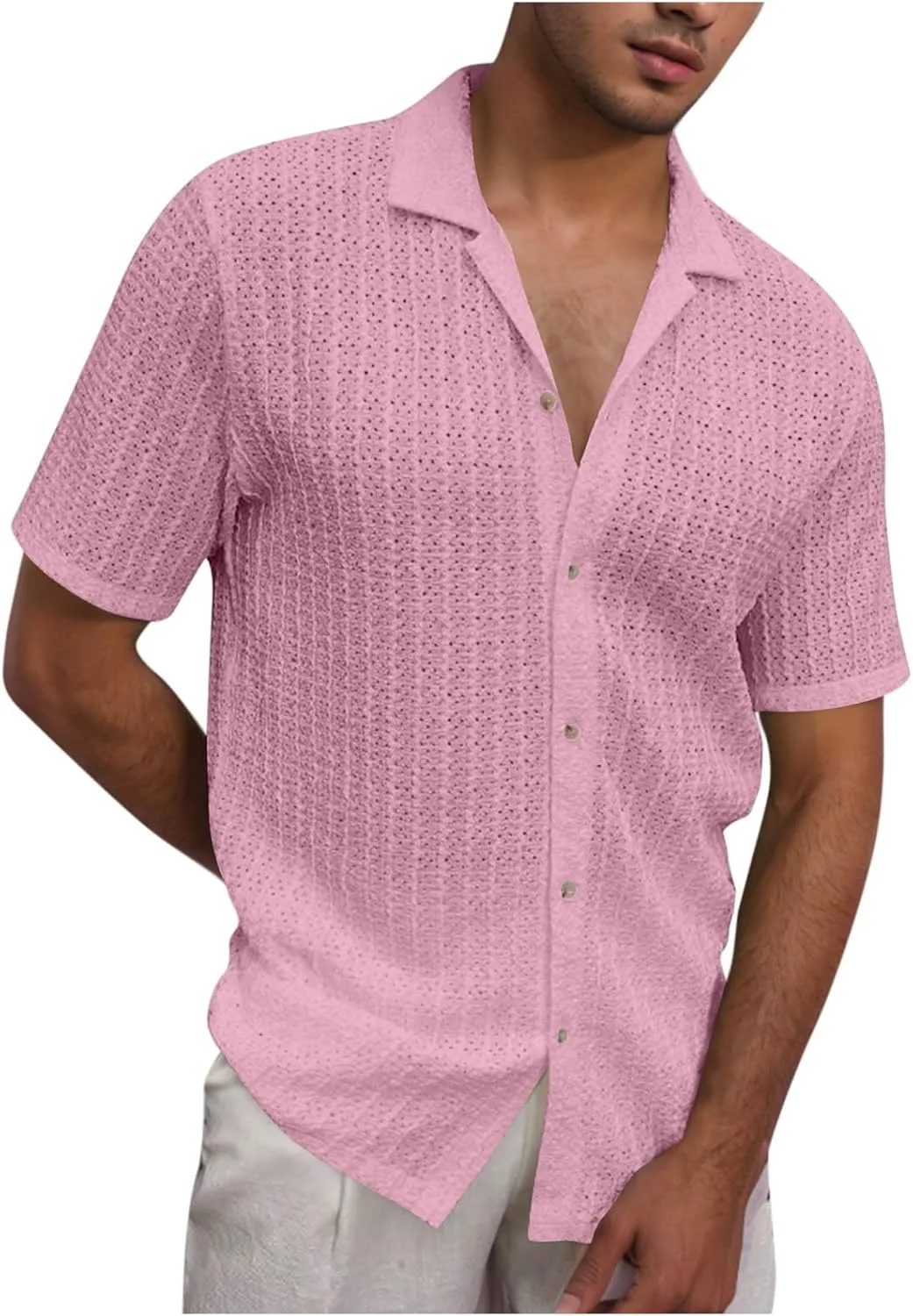 Рубашка на пуговицах для мужчин летняя свободная пляжная
Рубашка на пуговицах для мужчин летняя свободная пляжная
