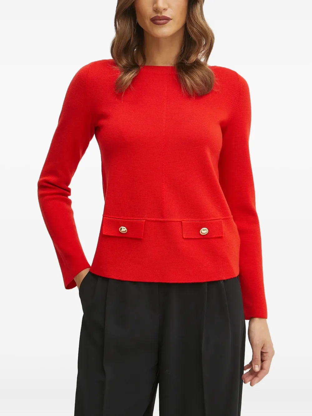 Джемпер с вырезом-лодочкой LUISA SPAGNOLI, красный
Джемпер с вырезом-лодочкой LUISA SPAGNOLI, красный