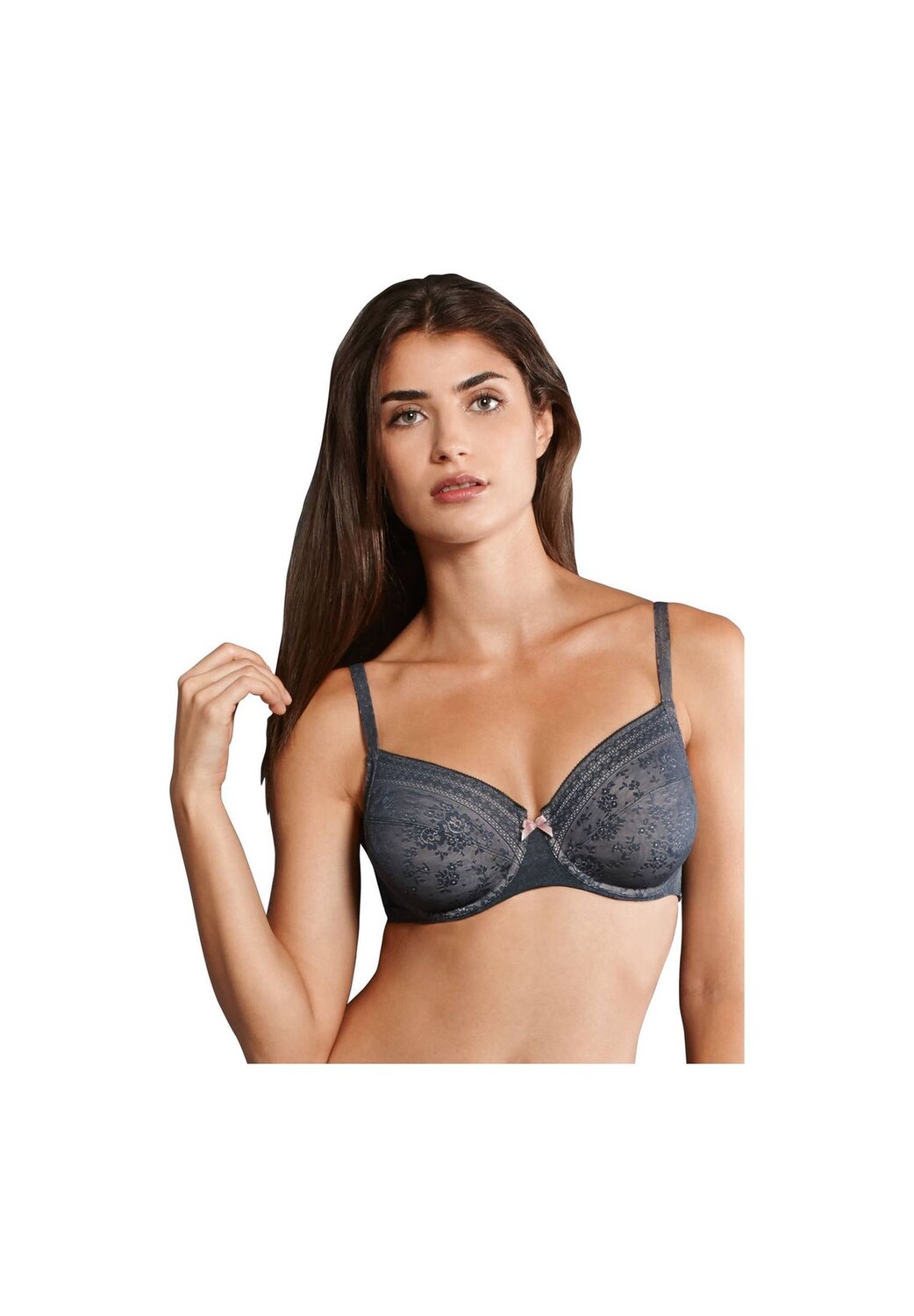 Женский бюстгальтер на косточках Fleur с кружевными деталями и бантиком ROSA FAIA, цвет Anthra
Женский бюстгальтер на косточках Fleur с кружевными деталями и бантиком ROSA FAIA, цвет Anthra