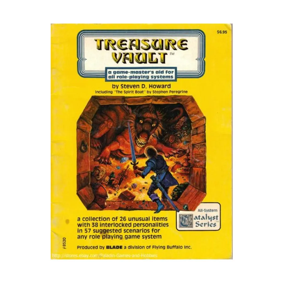 Treasure Vault, Fantasy Supplements (Flying Buffalo), мягкая обложка 
Treasure Vault, Fantasy Supplements (Flying Buffalo), мягкая обложка