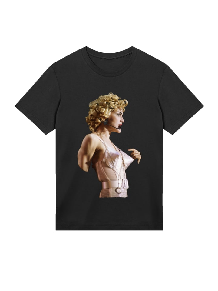 Футболка Madonna In Pink Cone Blonde Ambition Tour 1990 в черном цвете F4NT4STIC, Черный, Футболка Madonna In Pink Cone Blonde Ambition Tour 1990 в черном цвете F4NT4STIC
Футболка Madonna In Pink Cone Blonde Ambition Tour 1990 в черном цвете F4NT4STIC, Черный, Футболка Madonna In Pink Cone Blonde Ambition Tour 1990 в черном цвете F4NT4STIC