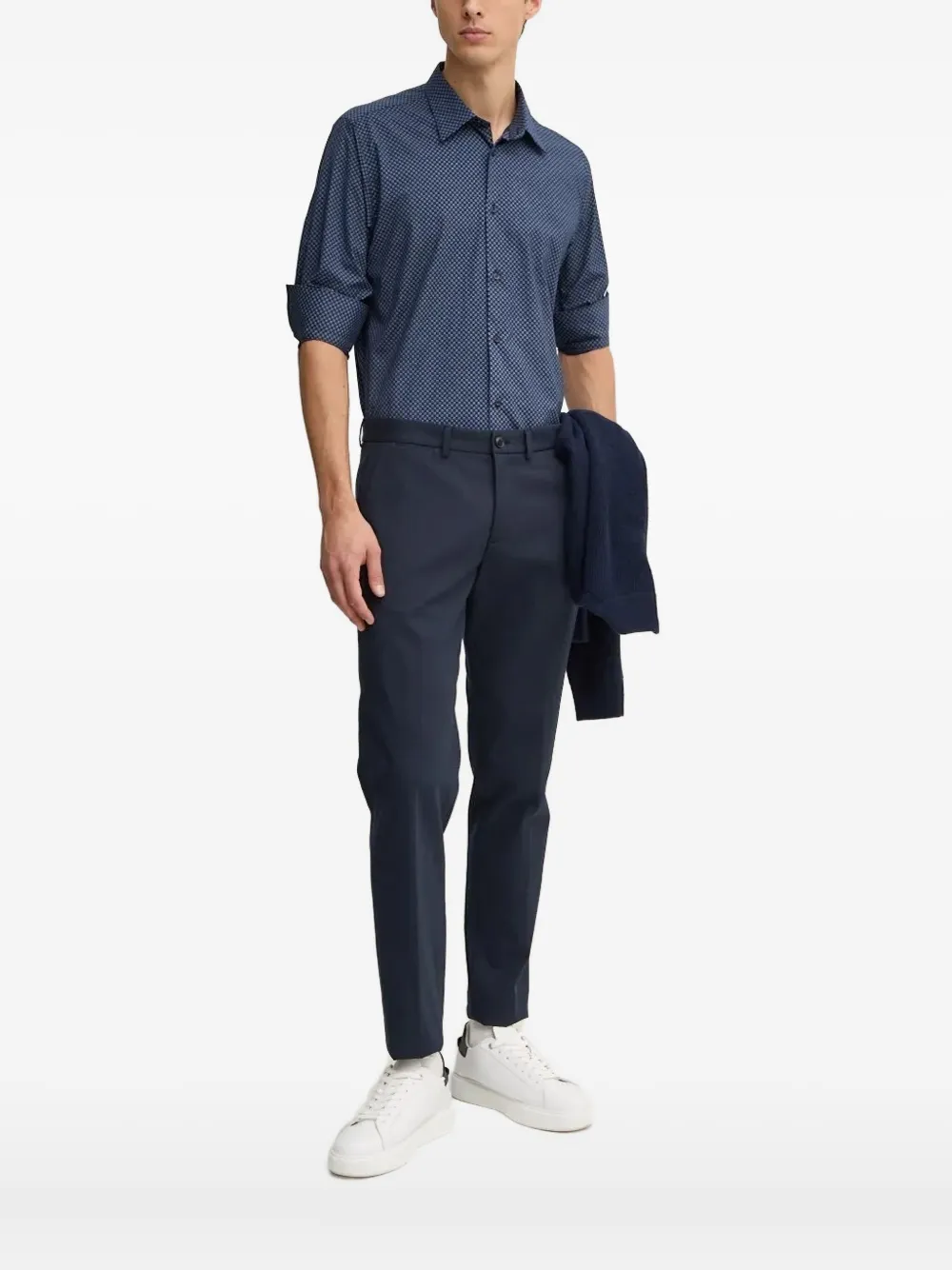 Рубашка с геометрическим принтом на пуговицах LIU JO, синий
Рубашка с геометрическим принтом на пуговицах LIU JO, синий