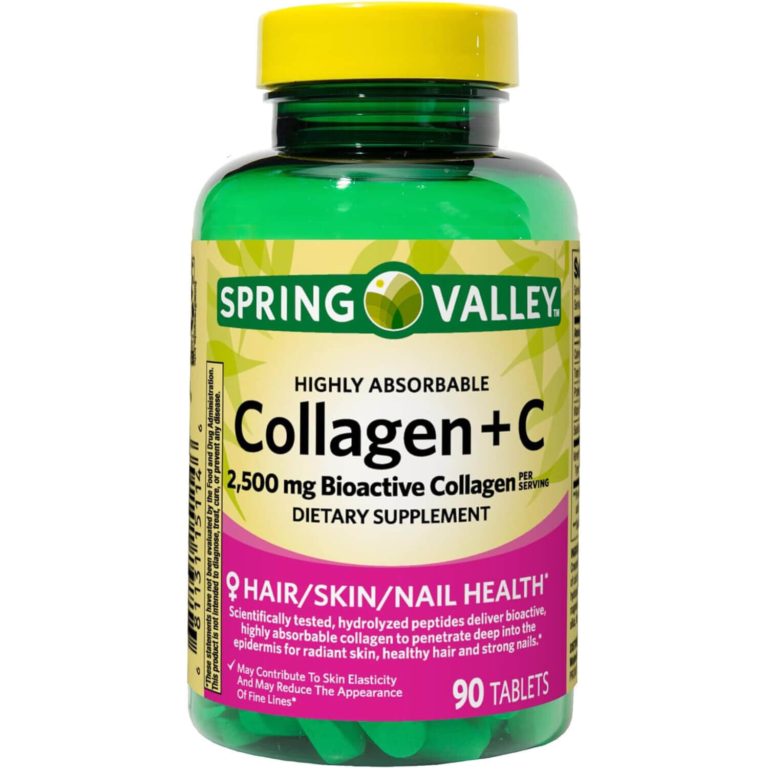 Комплекс коллагена с витамином С Spring Valley 2500 мг, 90 таблеток
Комплекс коллагена с витамином С Spring Valley 2500 мг, 90 таблеток
