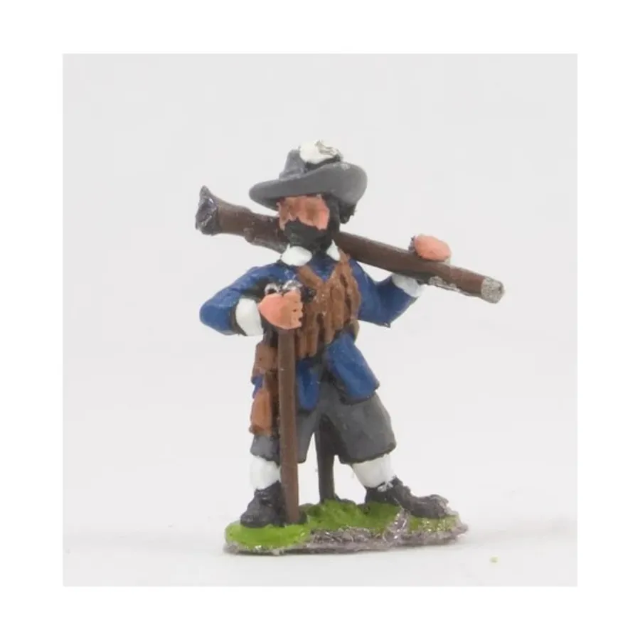 Мушкетеры в шляпах, мушкет на плече, Renaissance Miniatures - English Civil War & 30 Years War (15mm) (Essex Miniatures)
Мушкетеры в шляпах, мушкет на плече, Renaissance Miniatures - English Civil War & 30 Years War (15mm) (Essex Miniatures)
