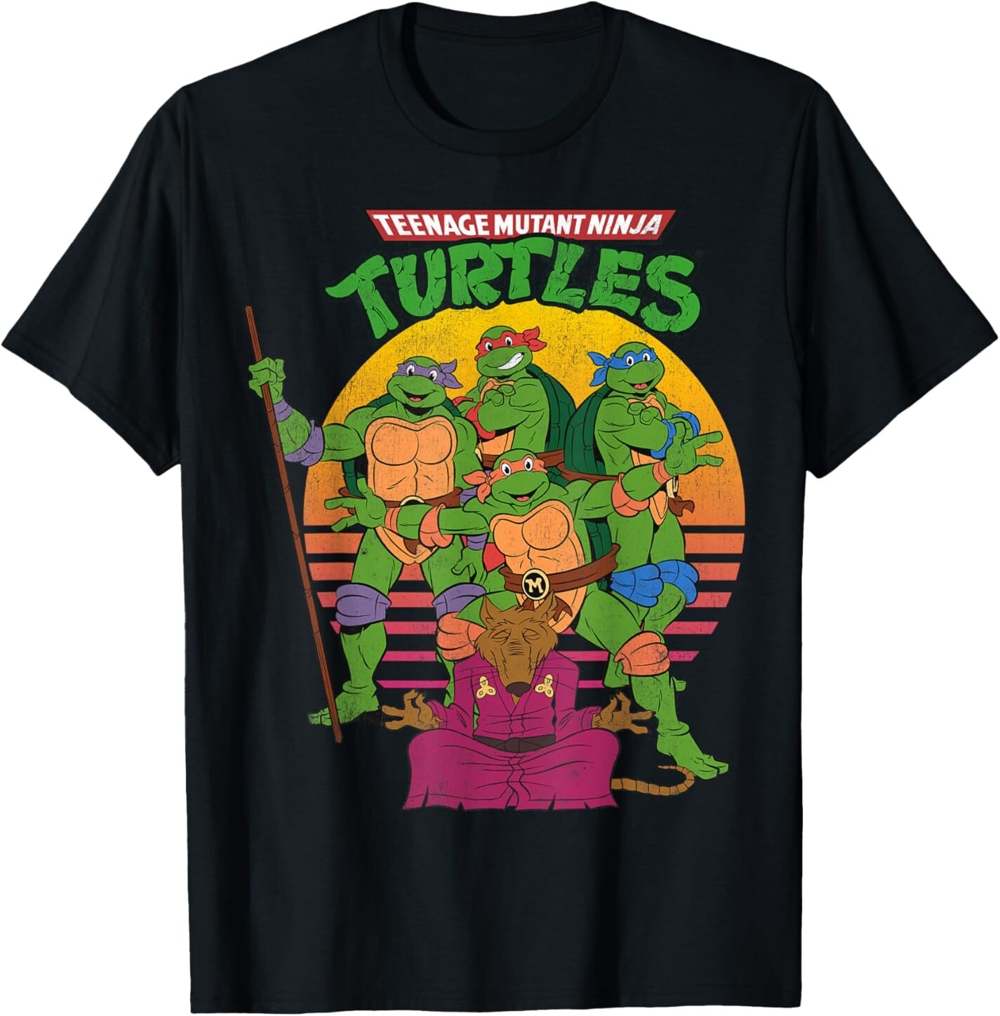 Мужская футболка Teenage Mutant Ninja Turtles Retro Sun Group, черный
Мужская футболка Teenage Mutant Ninja Turtles Retro Sun Group, черный
