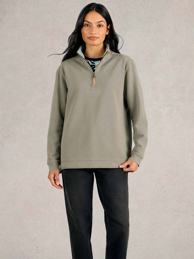 Пике свитер с принтом и молнией до половины White Stuff, Khaki Green
Пике свитер с принтом и молнией до половины White Stuff, Khaki Green