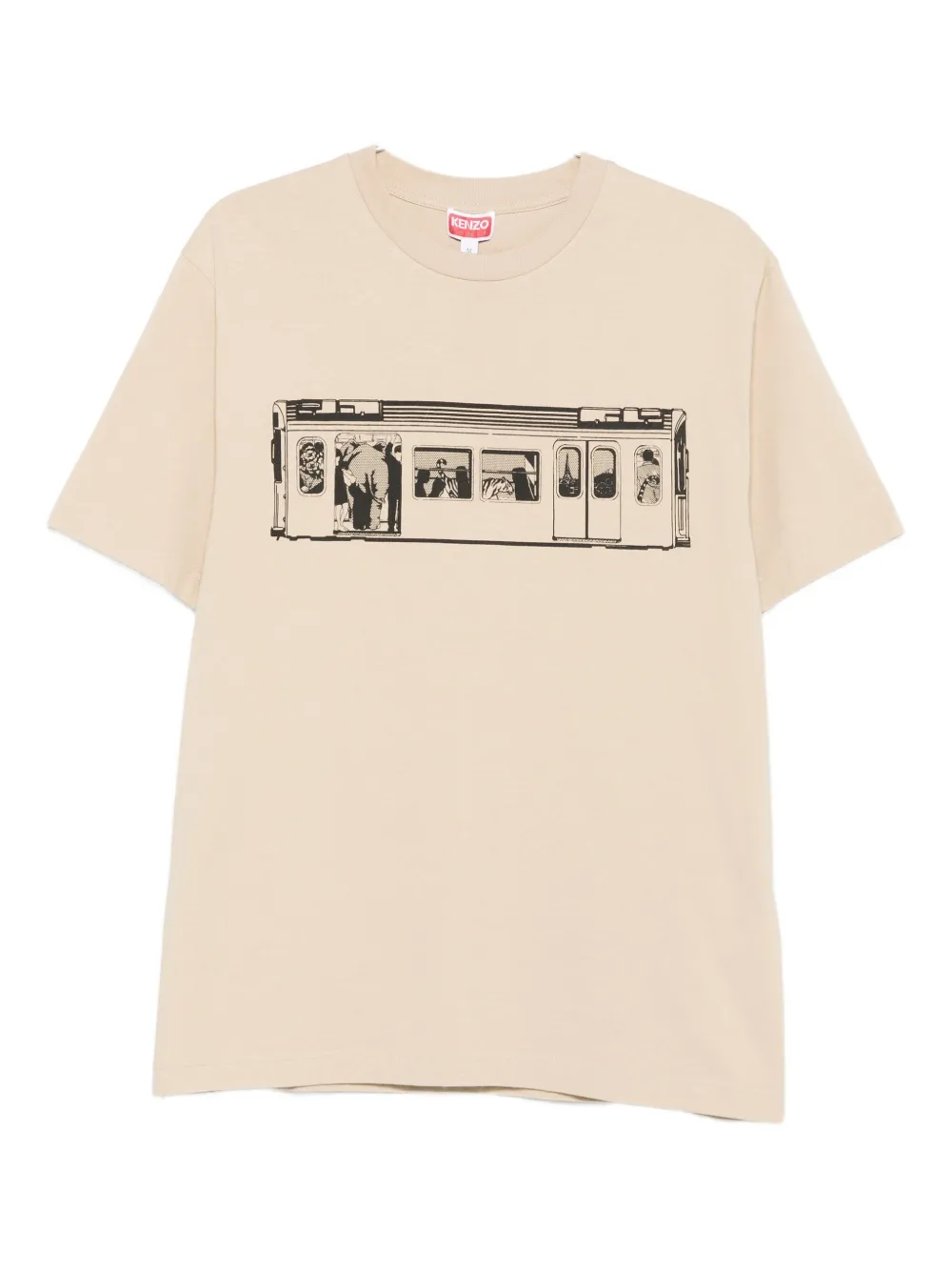 Футболка с принтом поезда KENZO, нейтральный
Футболка с принтом поезда KENZO, нейтральный
