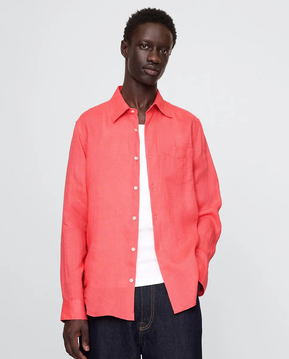 Мужская льняная рубашка Gap, красный
Мужская льняная рубашка Gap, красный