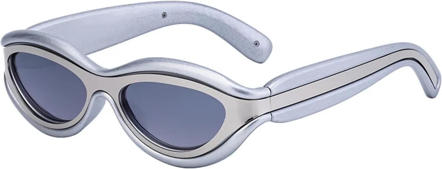 Женские солнцезащитные очки «кошачий глаз», модные полуметаллические очки с градиентным зеркальным покрытием, мужские панк-очки, солнцезащитные очки с защитой от УФ-излучения UV400 TVTBBVV, Silver Silver Mirror
Женские солнцезащитные очки «кошачий глаз», модные полуметаллические очки с градиентным зеркальным покрытием, мужские панк-очки, солнцезащитные очки с защитой от УФ-излучения UV400 TVTBBVV, Silver Silver Mirror