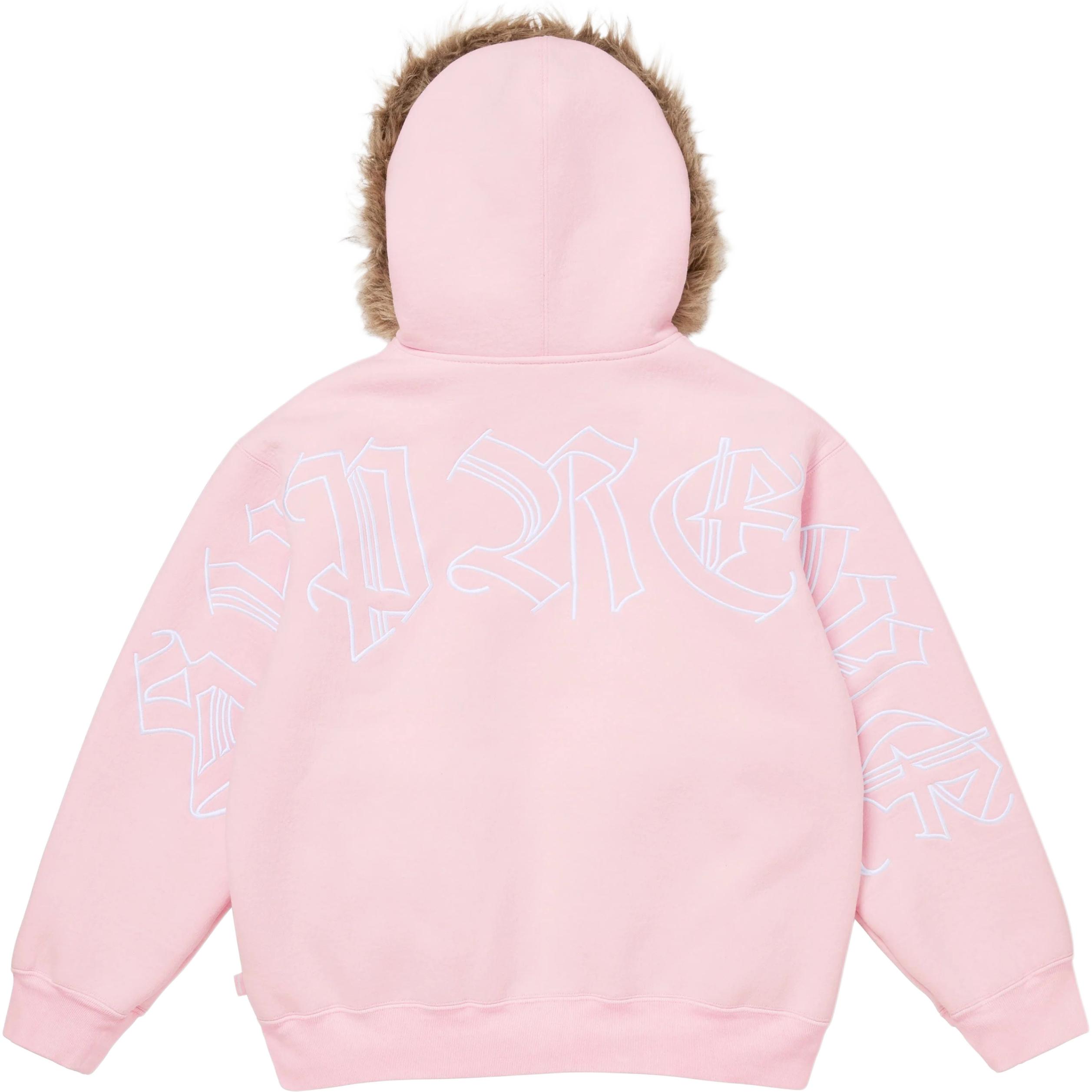 Худи на молнии из искусственного меха Supreme, светло-розовый
Худи на молнии из искусственного меха Supreme, светло-розовый