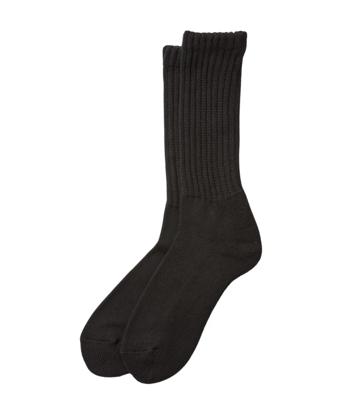 Свободные ворсистые носки средней высоты Rototo, черный
Свободные ворсистые носки средней высоты Rototo, черный