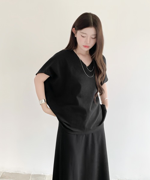 By LEGNA Футболка с коротким рукавом, кокон, LEGNA, черный
By LEGNA Футболка с коротким рукавом, кокон, LEGNA, черный