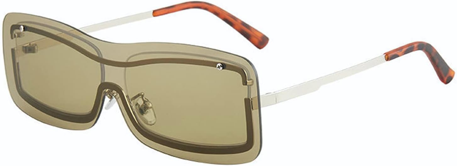 Солнцезащитные очки Willochra в винтажном стиле, цельные, для женщин и мужчин, без оправы, прямоугольные, с градиентным переходом цвета и защитой от УФ-излучения UV400, Green
Солнцезащитные очки Willochra в винтажном стиле, цельные, для женщин и мужчин, без оправы, прямоугольные, с градиентным переходом цвета и защитой от УФ-излучения UV400, Green