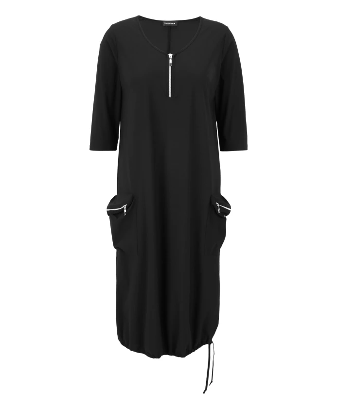 Повседневное платье с карманами на молнии Doris Streich, черный
Повседневное платье с карманами на молнии Doris Streich, черный