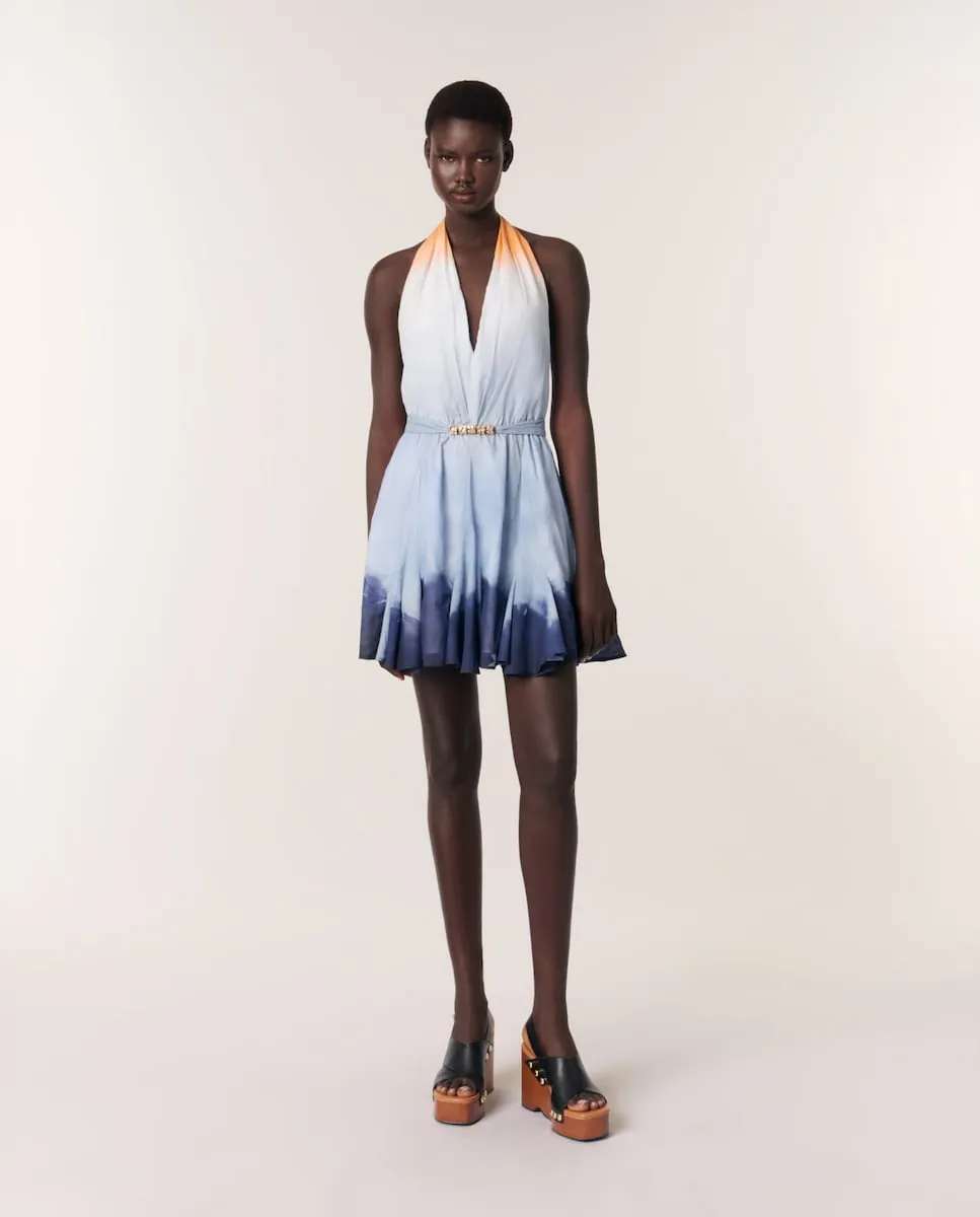 Короткое платье тай-дай Maje, синий
Короткое платье тай-дай Maje, синий