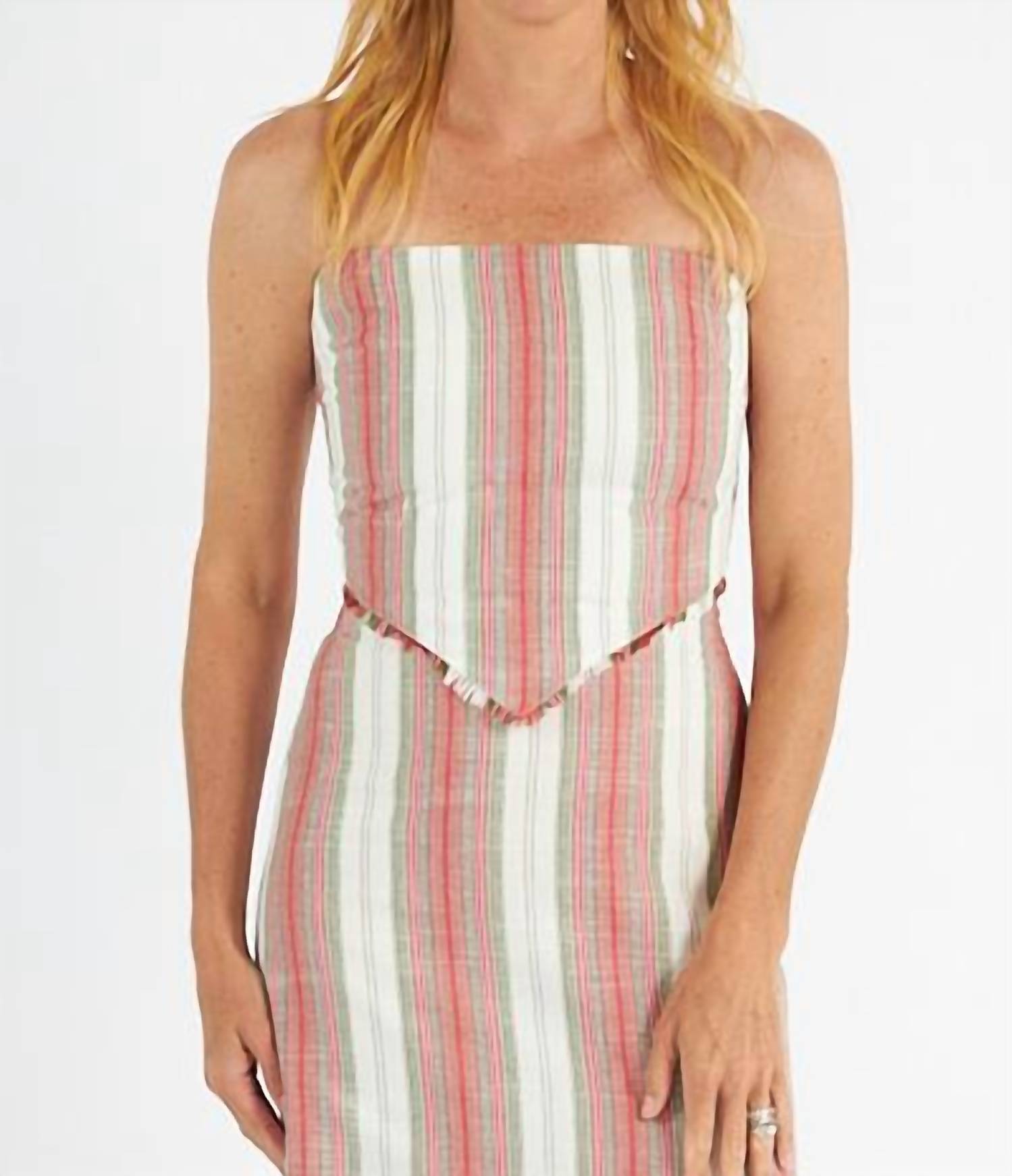 Классический топ-бандана Gina в полоску солнечного света Sundays, Sunshine Stripe
Классический топ-бандана Gina в полоску солнечного света Sundays, Sunshine Stripe