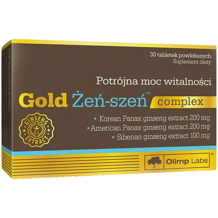 Gold Żeń-Szeń Complex Таблетки, покрытые оболочкой, 30 таблеток/1 упаковка
Gold Żeń-Szeń Complex Таблетки, покрытые оболочкой, 30 таблеток/1 упаковка