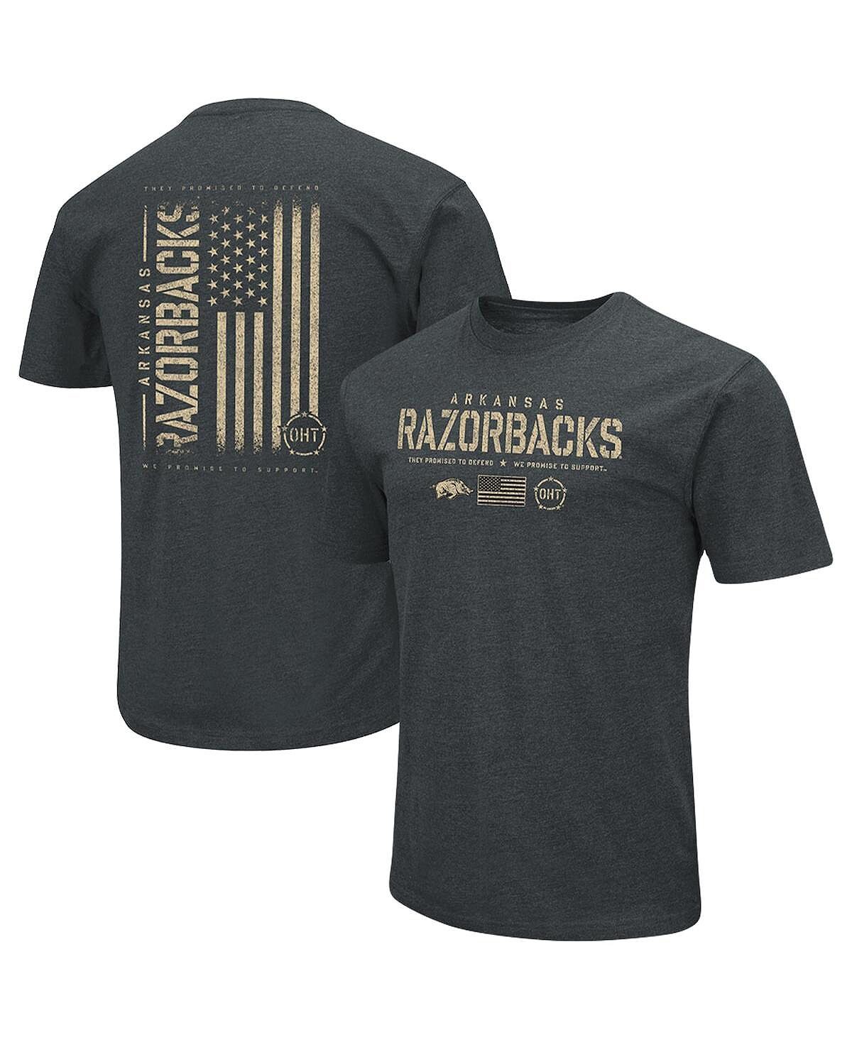Мужская черная футболка arkansas razorbacks oht в стиле милитари с надписью appreciation flag 2.0 в меланжевом стиле Colosseum, мульти
Мужская черная футболка arkansas razorbacks oht в стиле милитари с надписью appreciation flag 2.0 в меланжевом стиле Colosseum, мульти