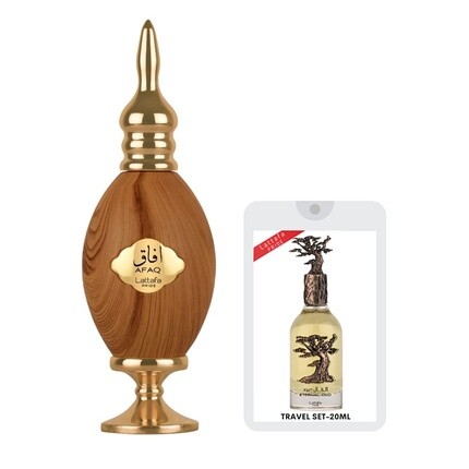 Afaq EDP Eternal Oud Experience 100 мл и дорожный набор 20 мл унисекс от Lattafa Perfumes
Afaq EDP Eternal Oud Experience 100 мл и дорожный набор 20 мл унисекс от Lattafa Perfumes