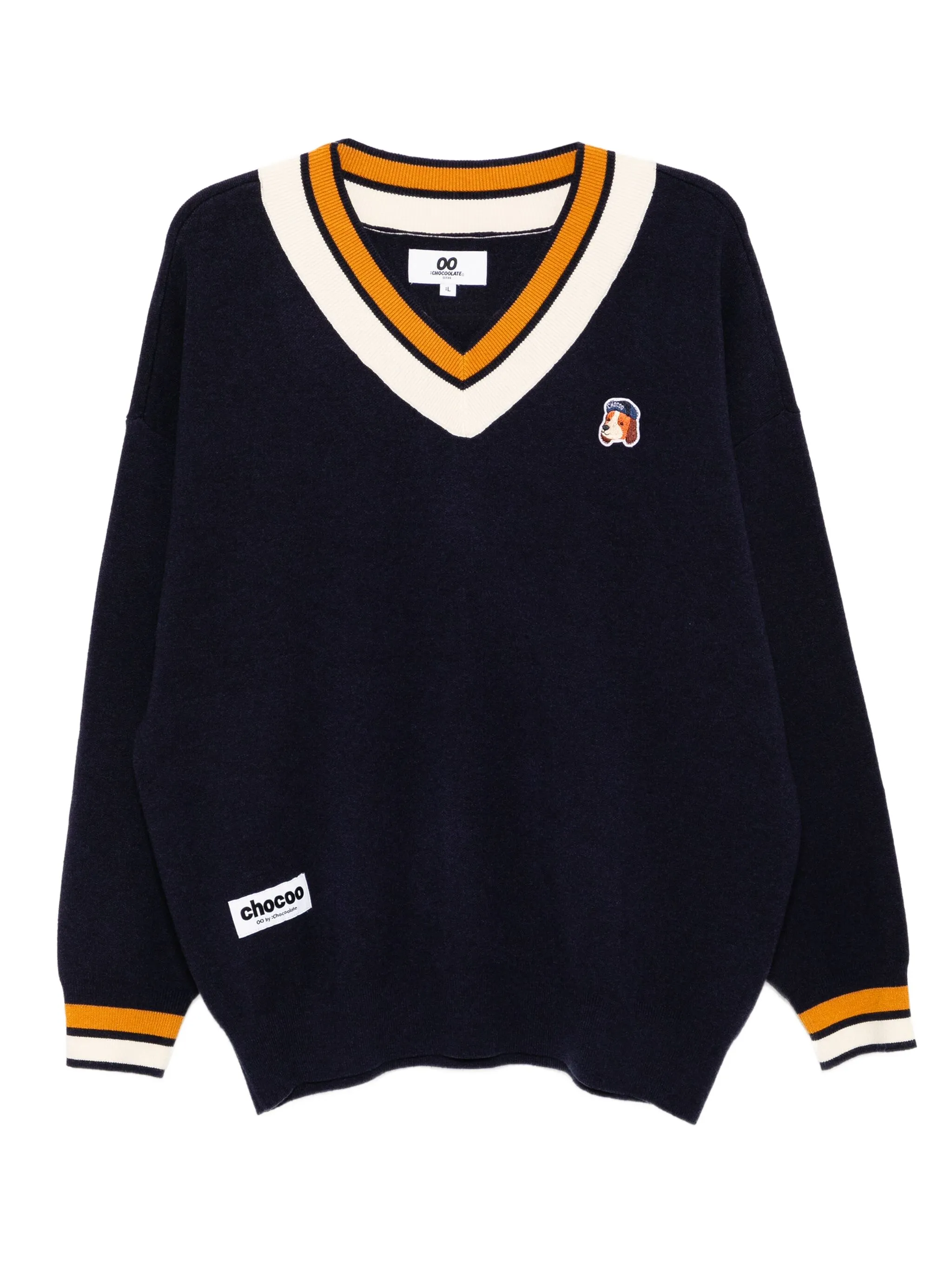 Джемпер с V-образным вырезом Chocoolate, синий
Джемпер с V-образным вырезом Chocoolate, синий