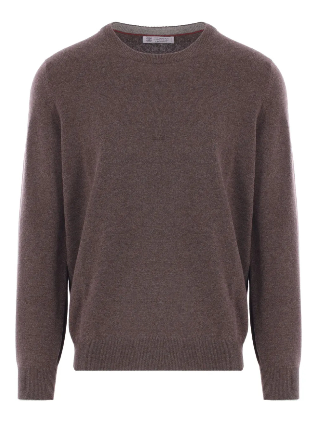Кашемировый свитер с круглым вырезом Brunello Cucinelli, коричневый
Кашемировый свитер с круглым вырезом Brunello Cucinelli, коричневый