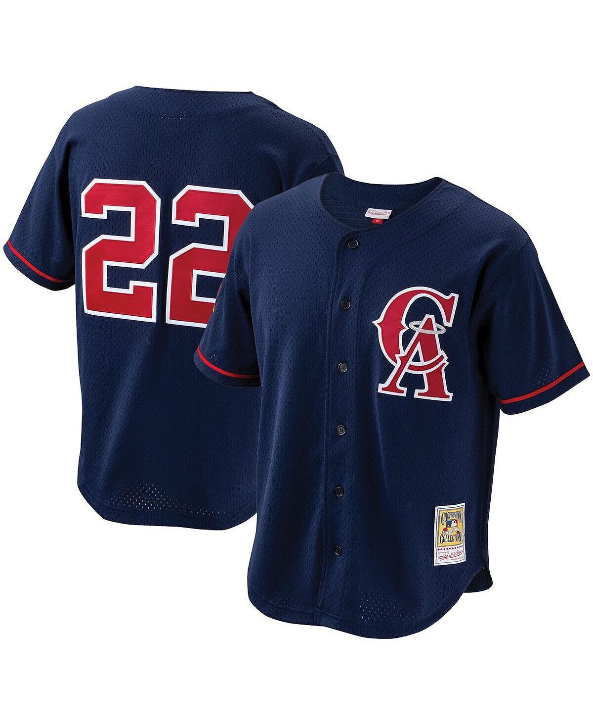 Мужская футболка bo jackson navy california angels cooperstown collection mesh batting practice на пуговицах джерси Mitchell & Ness, синий 
Мужская футболка bo jackson navy california angels cooperstown collection mesh batting practice на пуговицах джерси Mitchell & Ness, синий