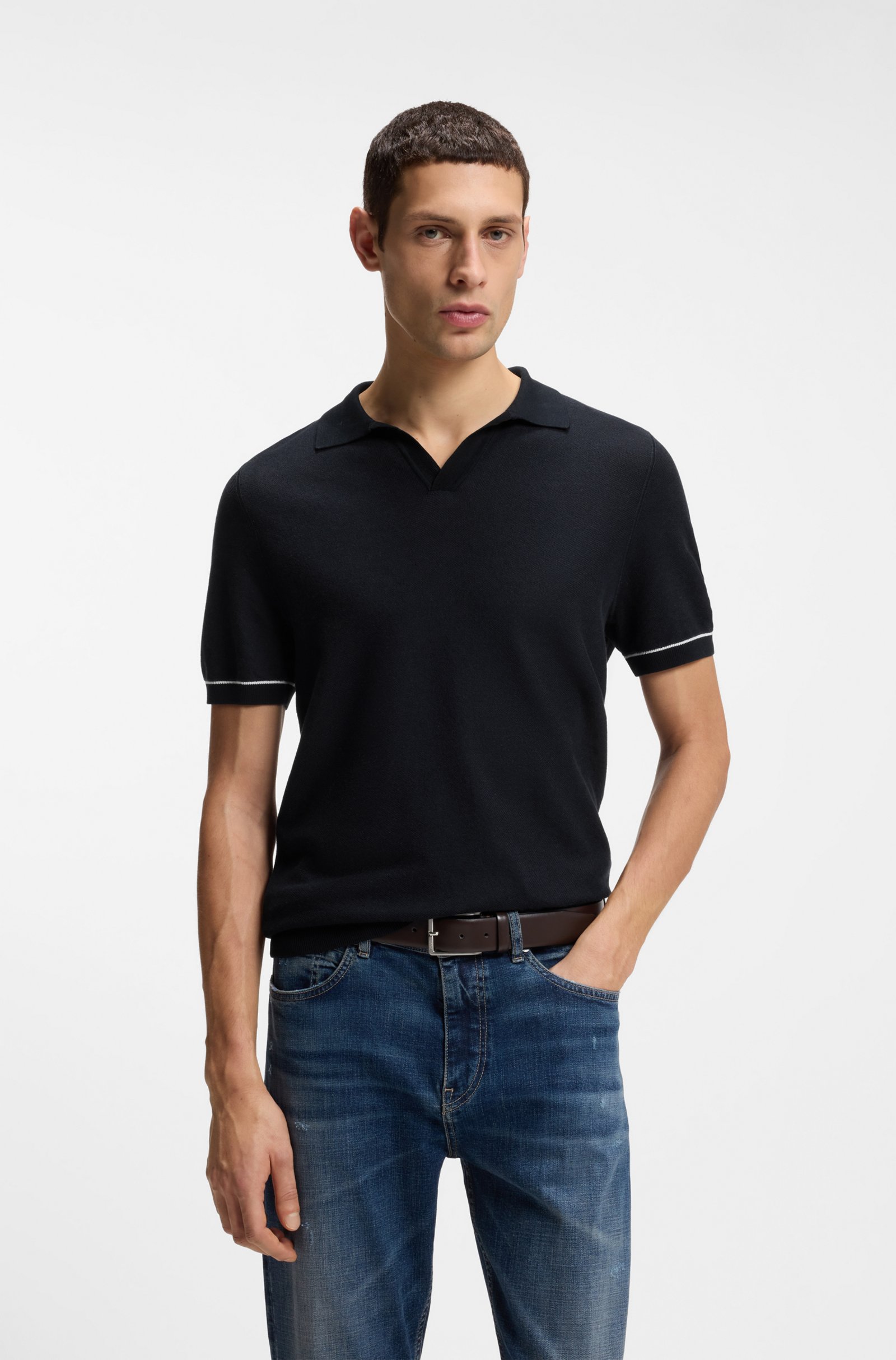 Пуловер Boss Cotton-Blend With Horizontal Stripe, темно-синий
Пуловер Boss Cotton-Blend With Horizontal Stripe, темно-синий