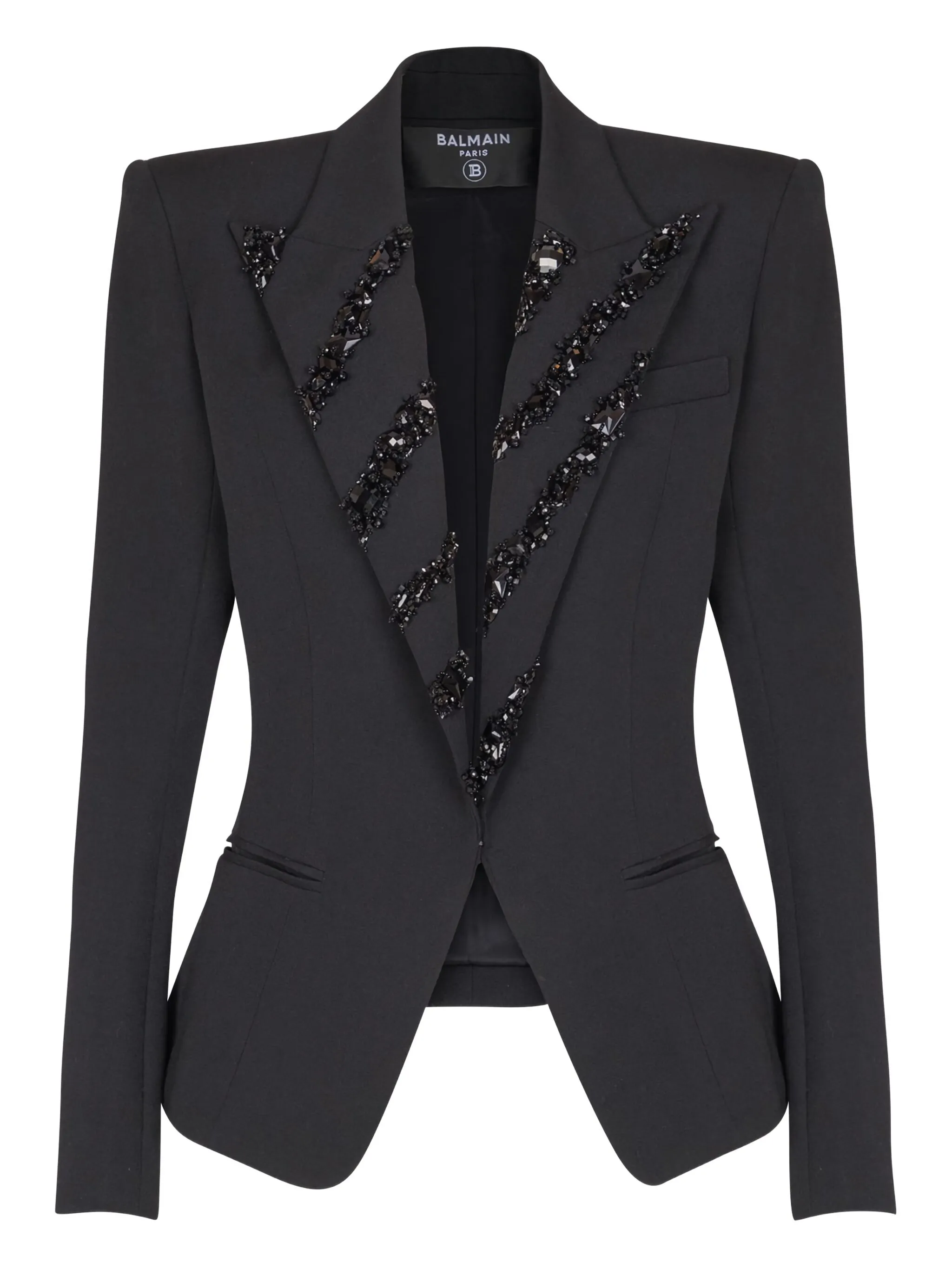 Блейзер с кристаллами Balmain, черный
Блейзер с кристаллами Balmain, черный