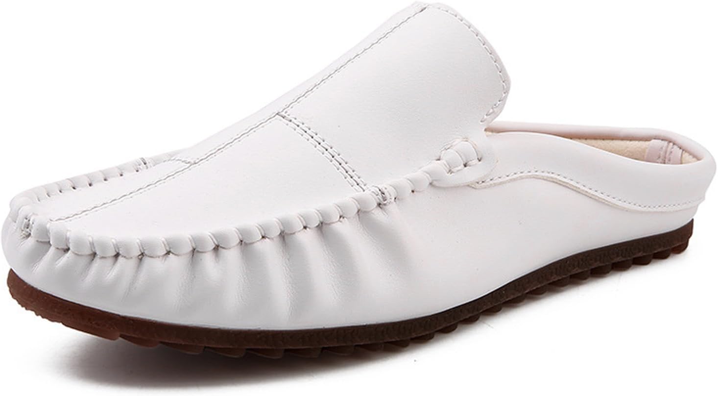 Мужские кожаные сабо KCTRFSJ с закрытым носком, летние модные повседневные шлепанцы без задника, удобные легкие мокасины, полуботинки на каждый день, белый
Мужские кожаные сабо KCTRFSJ с закрытым носком, летние модные повседневные шлепанцы без задника, удобные легкие мокасины, полуботинки на каждый день, белый