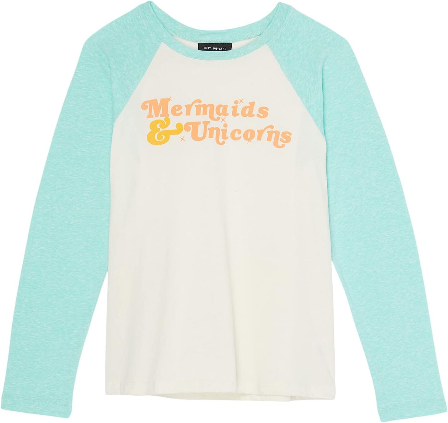 Рубашка Tiny Whales Mermaids and Unicorns Two-Tone Raglan Shirt, цвет Natural/Mint
Рубашка Tiny Whales Mermaids and Unicorns Two-Tone Raglan Shirt, цвет Natural/Mint