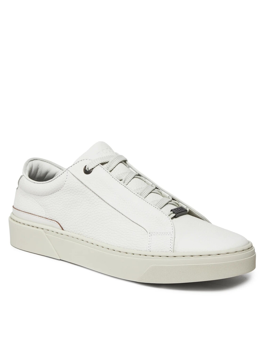 Мужские кроссовки Hugo Boss Gary White на кожаной резиновой подошве, белый 
Мужские кроссовки Hugo Boss Gary White на кожаной резиновой подошве, белый