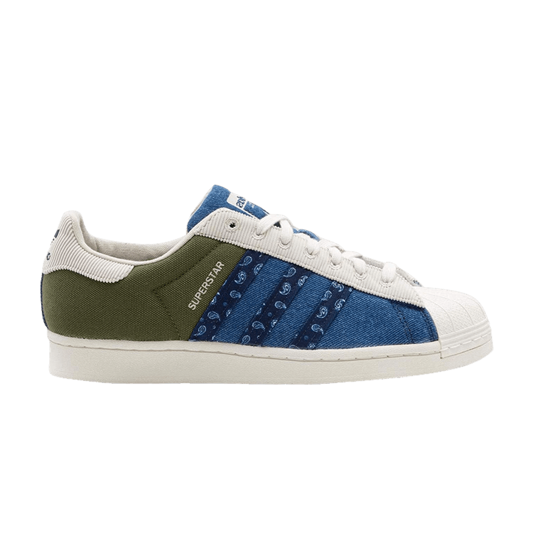 Кроссовки adidas Superstar 'Paisley Stripes', синий
Кроссовки adidas Superstar 'Paisley Stripes', синий