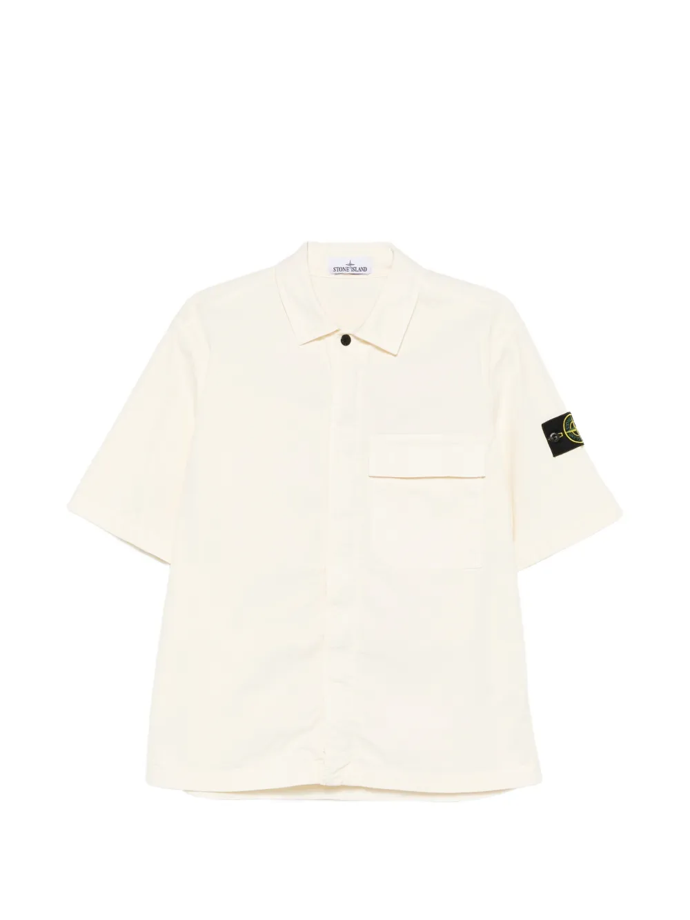 Рубашка с короткими рукавами и нагрудным карманом Stone Island, бежевый
Рубашка с короткими рукавами и нагрудным карманом Stone Island, бежевый