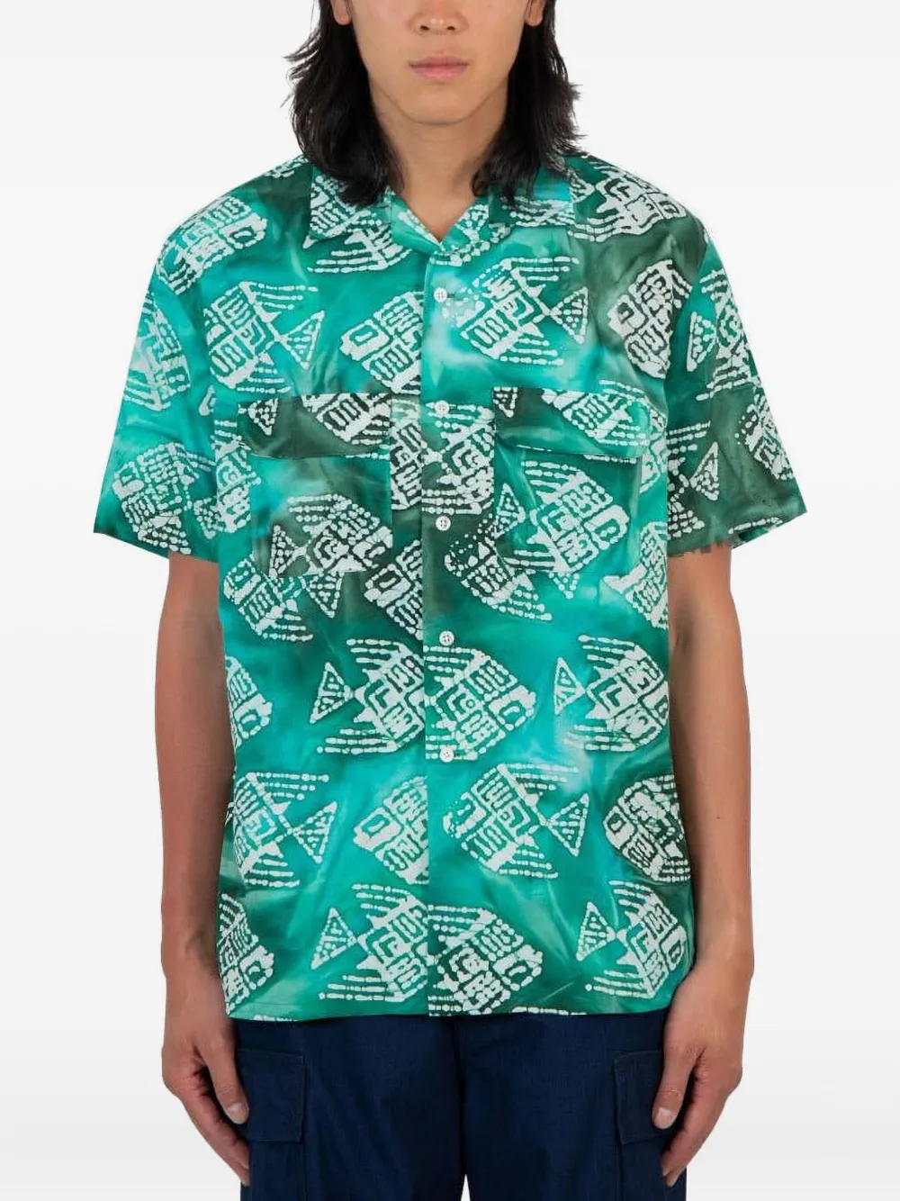 Рубашка с узором BEAMS PLUS, зеленый
Рубашка с узором BEAMS PLUS, зеленый