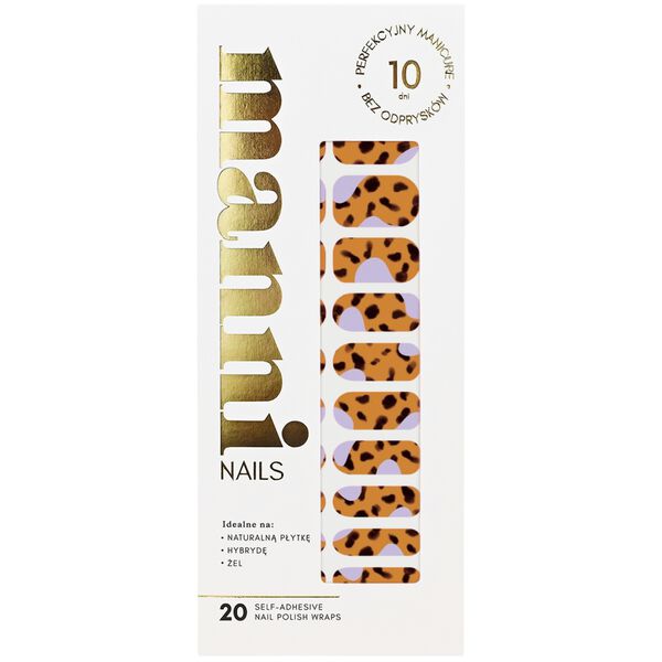 Самоклеящийся лак для ногтей черепахового цвета, 20 шт./1 упаковка. Manni Nails 
Самоклеящийся лак для ногтей черепахового цвета, 20 шт./1 упаковка. Manni Nails