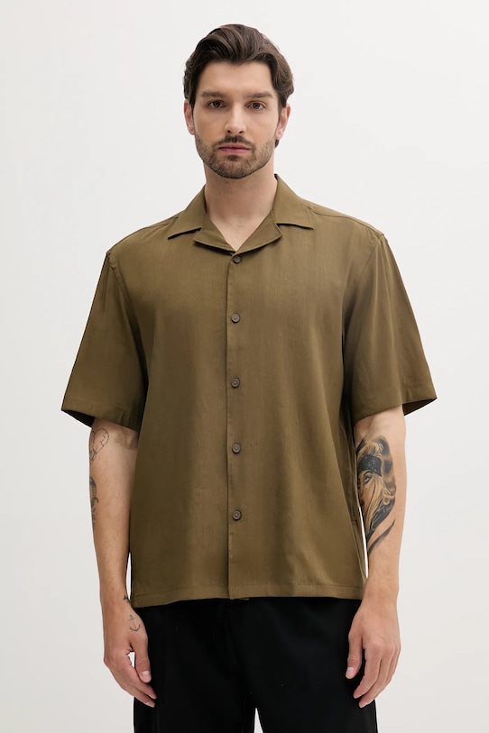 Льняная рубашка Boss, зеленый
Льняная рубашка Boss, зеленый