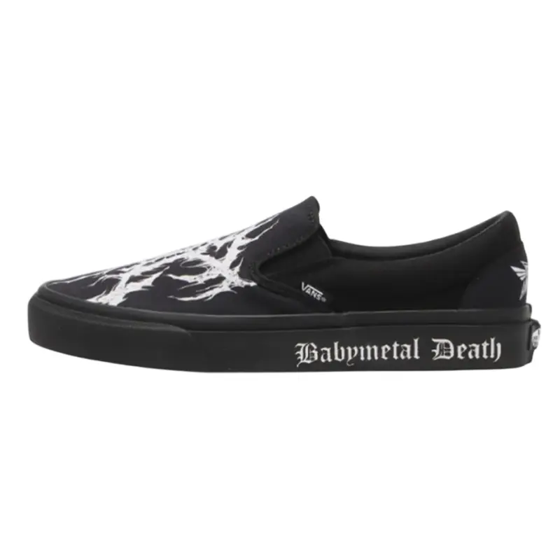 Vans Babymetal Slip on удобные скейтборд кроссовки Unisex черный белый
Vans Babymetal Slip on удобные скейтборд кроссовки Unisex черный белый